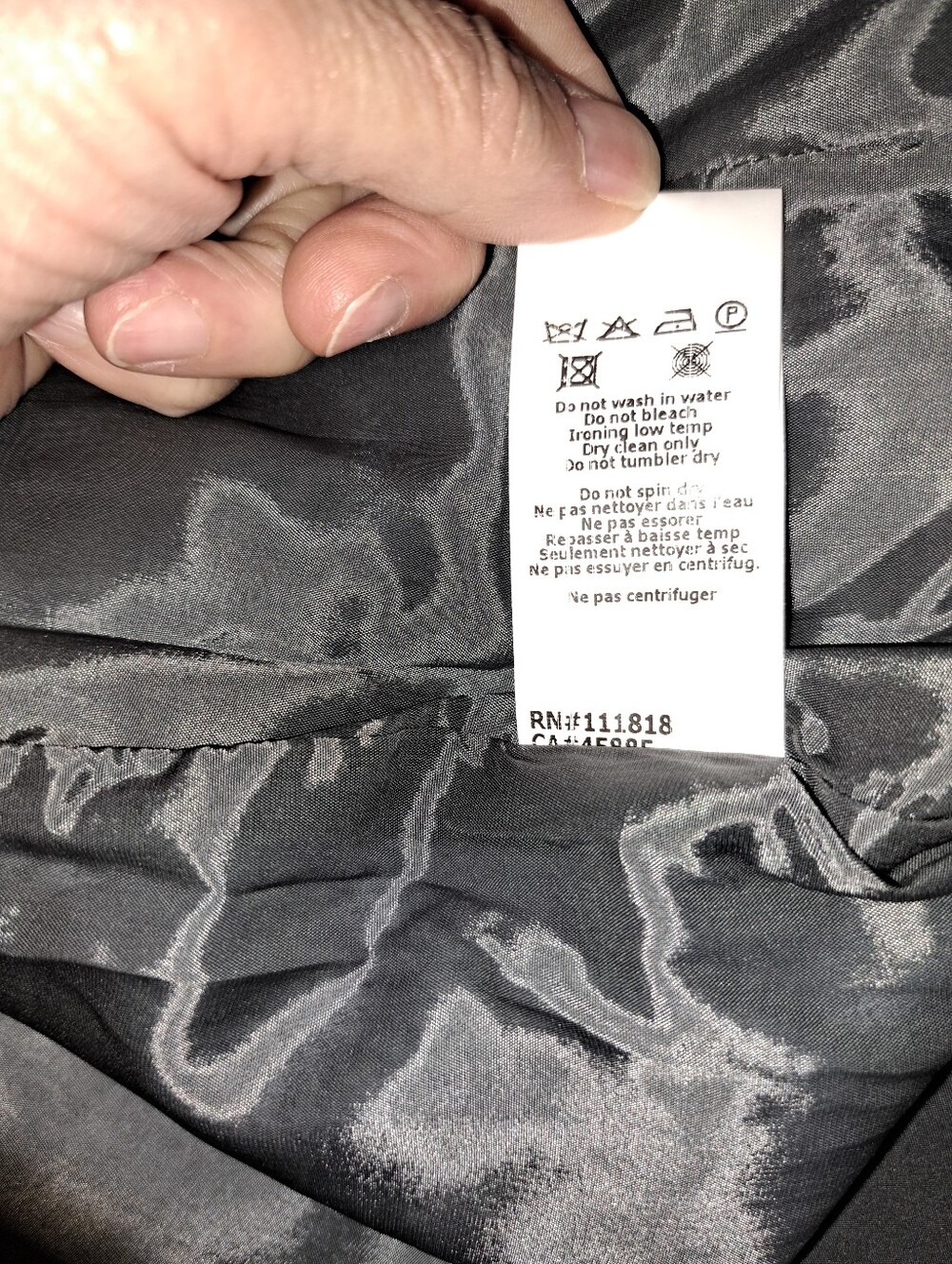 Michael Kors Black and Gray Paisley Sheath Dress - Picture 6 of 6